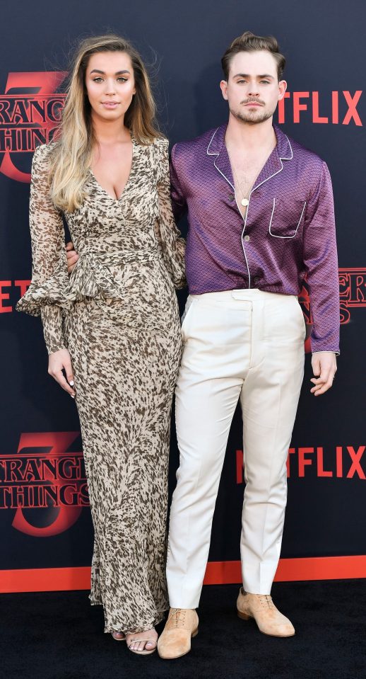  Dacre with his girlfriend Liv Pollock at the Stranger Things 3 premiere earlier this year