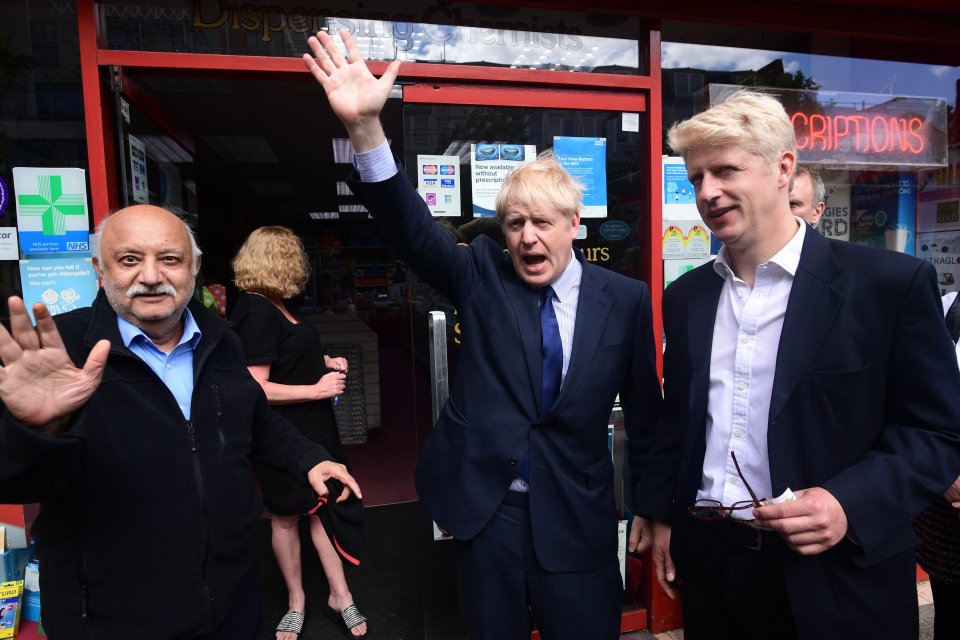  Boris Johnson on the campaign trail this week