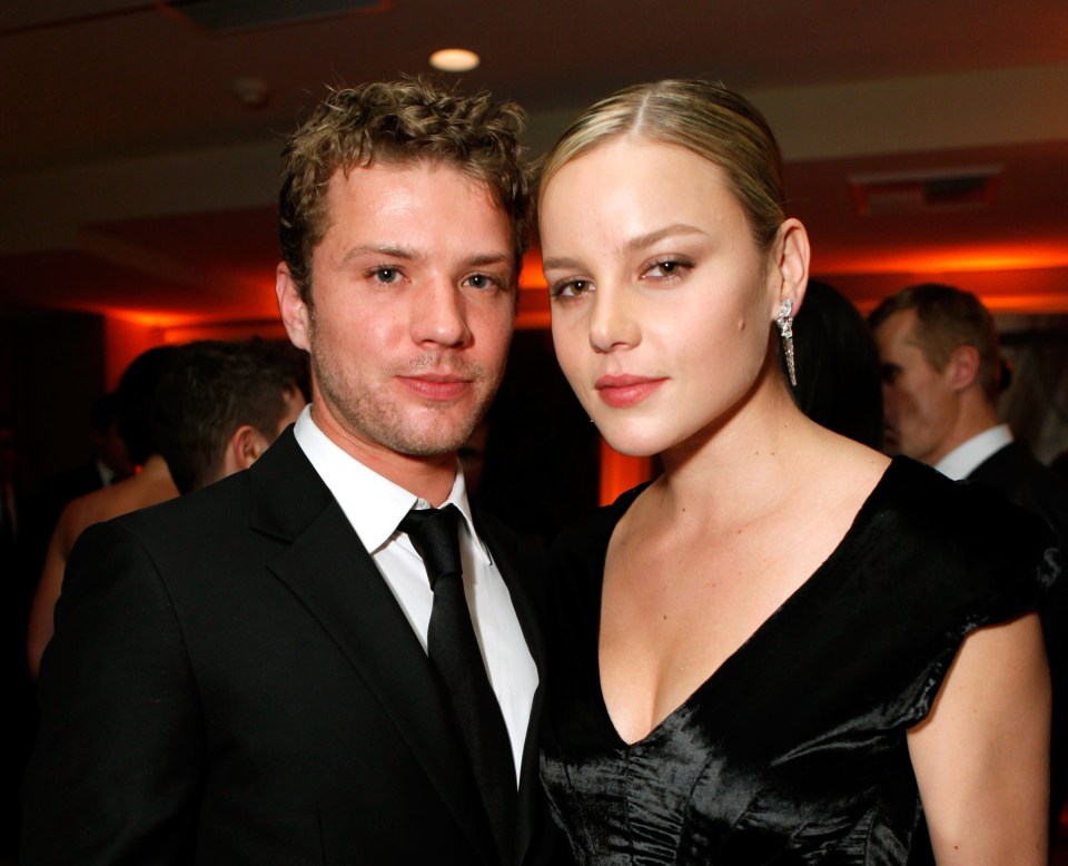 Actors Ryan Phillippe and Abbie Cornish attend the 2009 Vanity Fair Oscar party