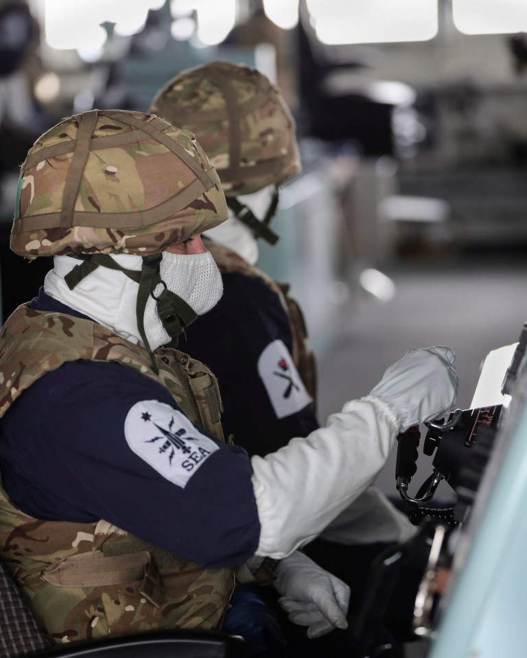  The Quatermaster steers HMS Albion