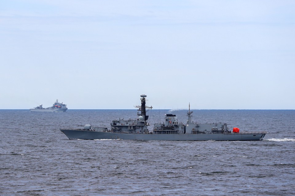  HMS Kent is also involved in the exercises in the Baltic Sea