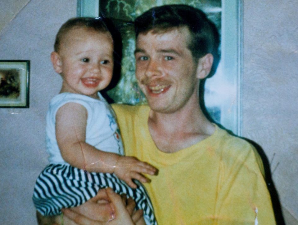 Fungi is pictured here with his daughter Kirsty in 1991