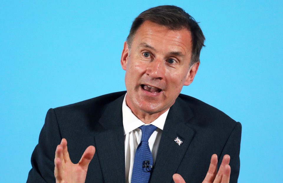  Jeremy Hunt says he wants to legalise fox hunting