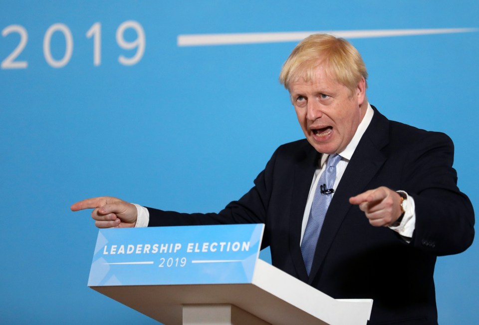  Boris Johnson speaking in Belfast today