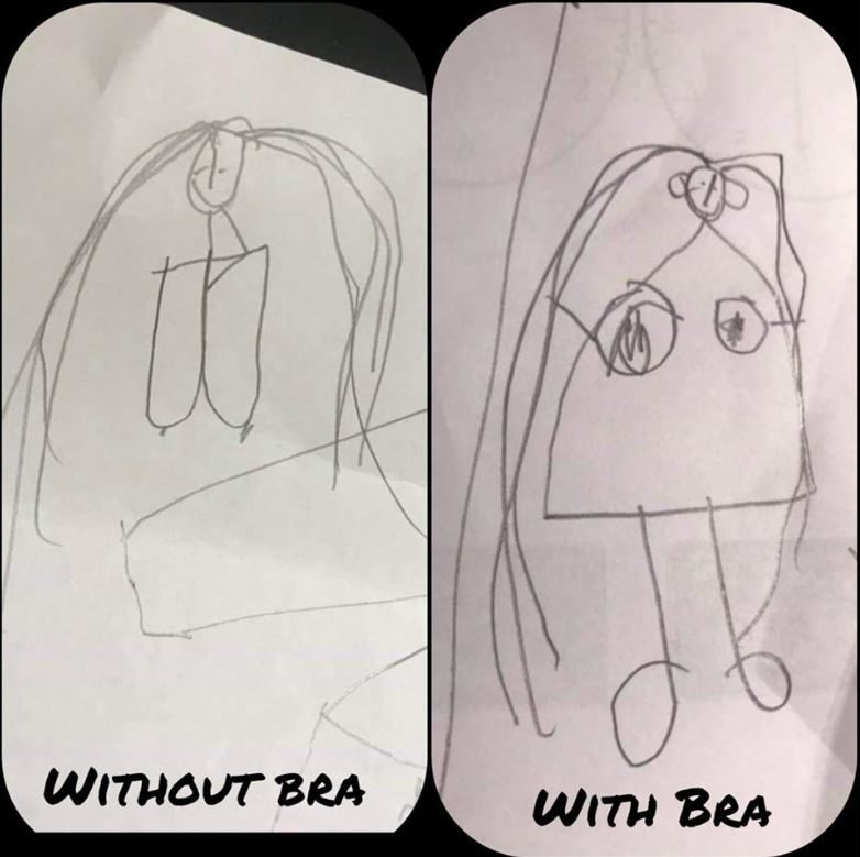  This mum was left mortified by their child's rather accurate but VERY rude drawing