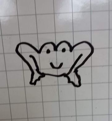  One amused mum couldn't get over her daughter's drawing of a frog which looked like something VERY different to her