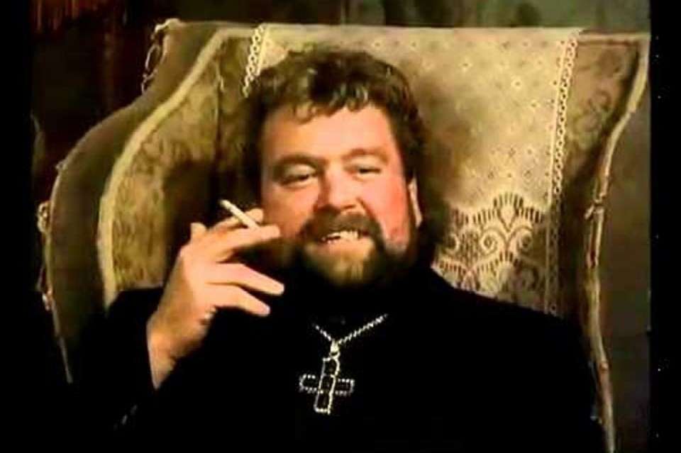 Brendan Grace played rude priest Father Stack in the hit TV show