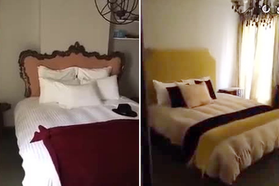 Williams showed off her two-bedroom apartment in Paris on Snapchat