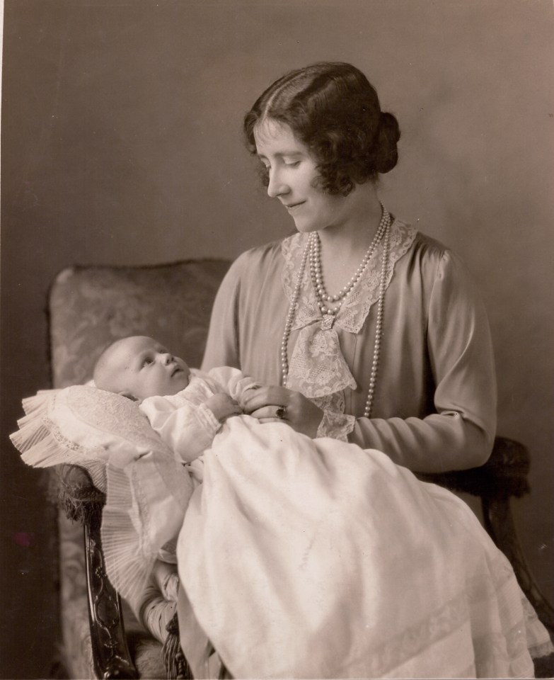  The Duchess of York with baby daughter Princess Margaret in 1930