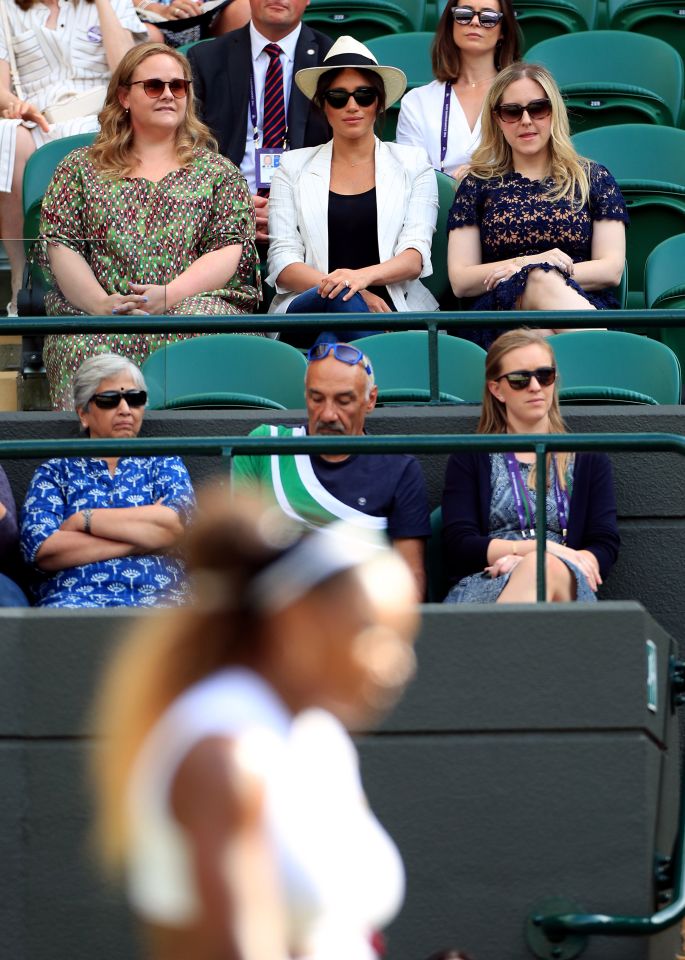  The Duchess of Sussex was watching pal Serena Williams