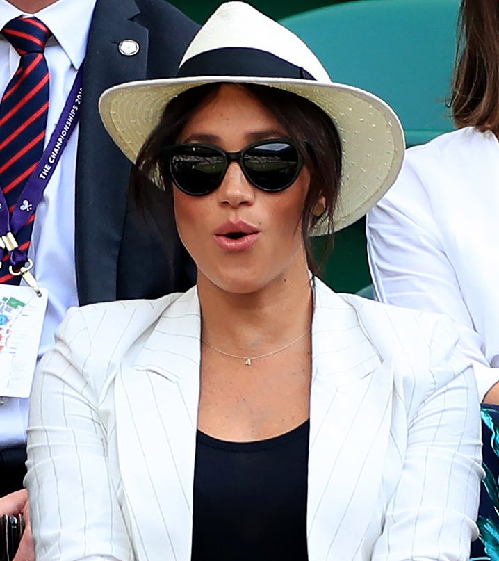  Meghan stunned Wimbledon yesterday with a secret dash to watch pal Serena Williams play