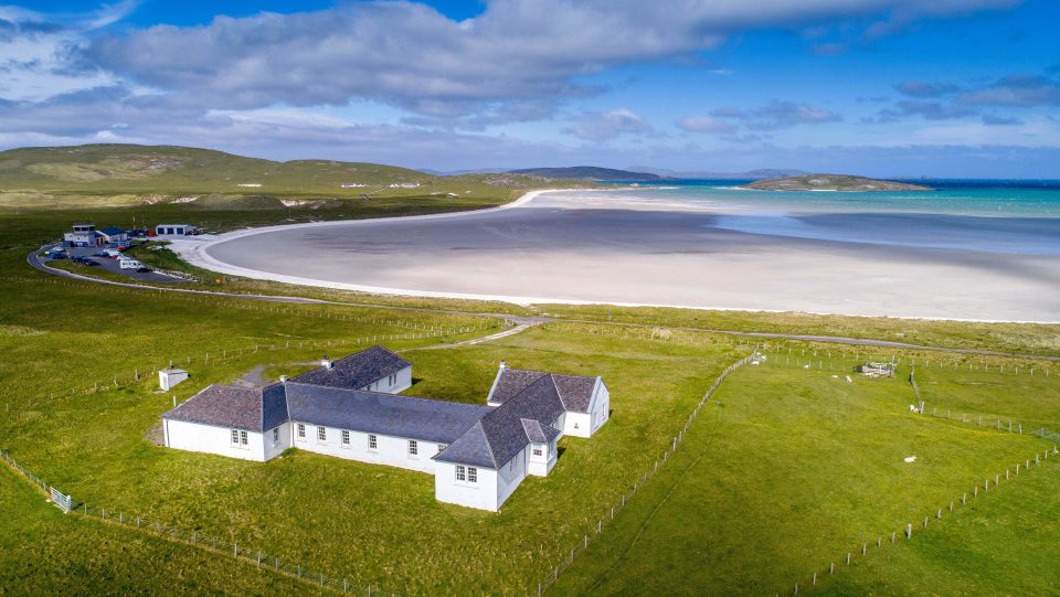  The beautiful property, Suidheachan, is located on the Isle of Barra in the Outer Hebrides