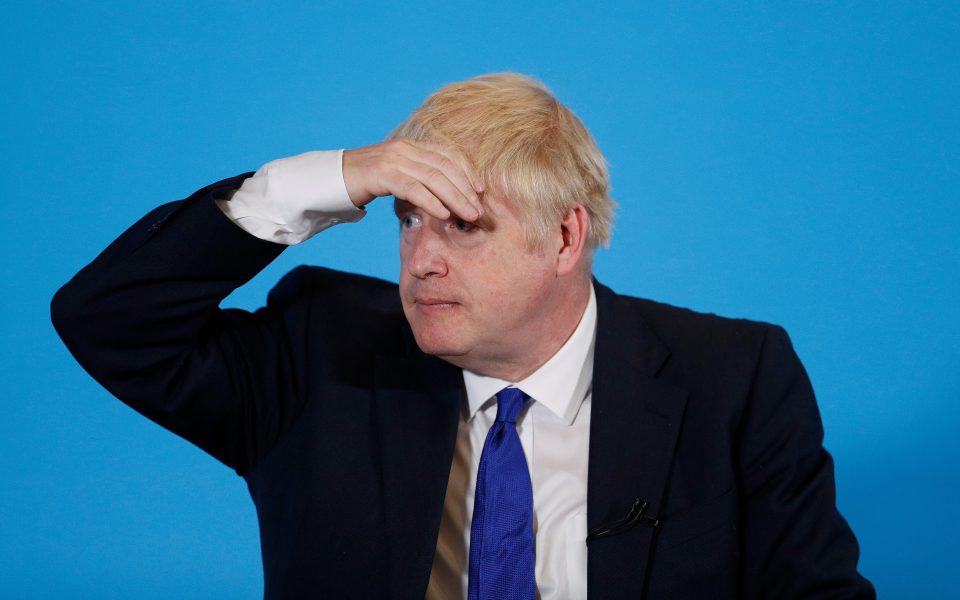  Tory leadership hopeful Boris Johnson frowned uninterestedly at the sight of Price's boobs, it is reported