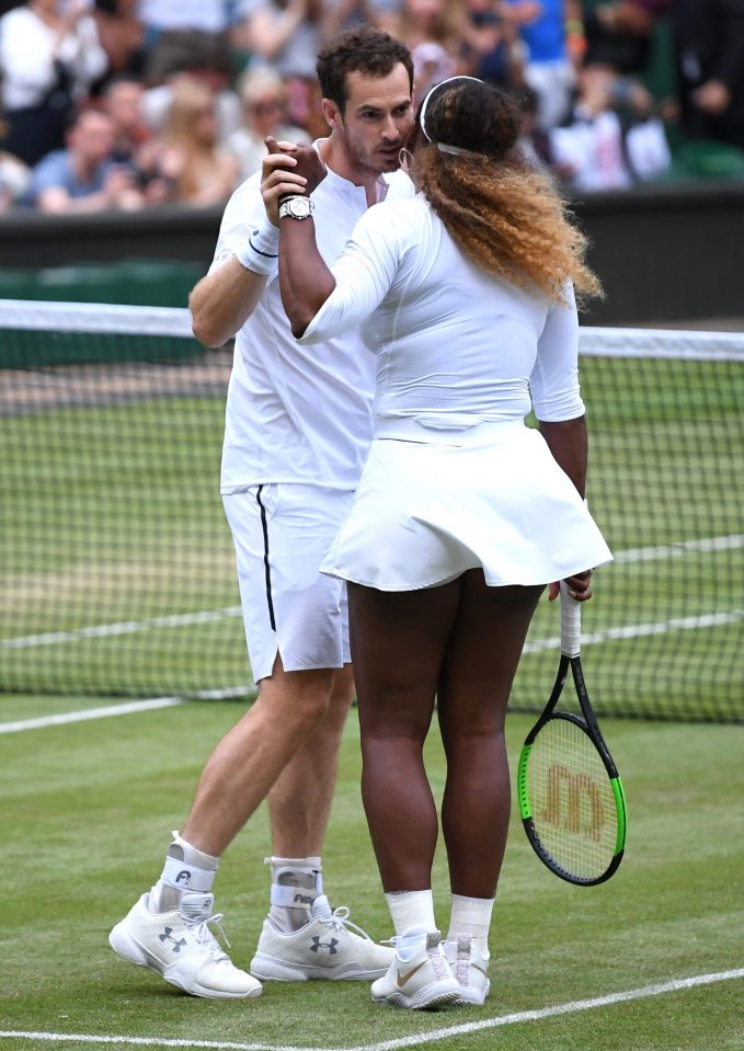  Andy took part in the mixed doubles with Serena Williams at Wimbledon this year