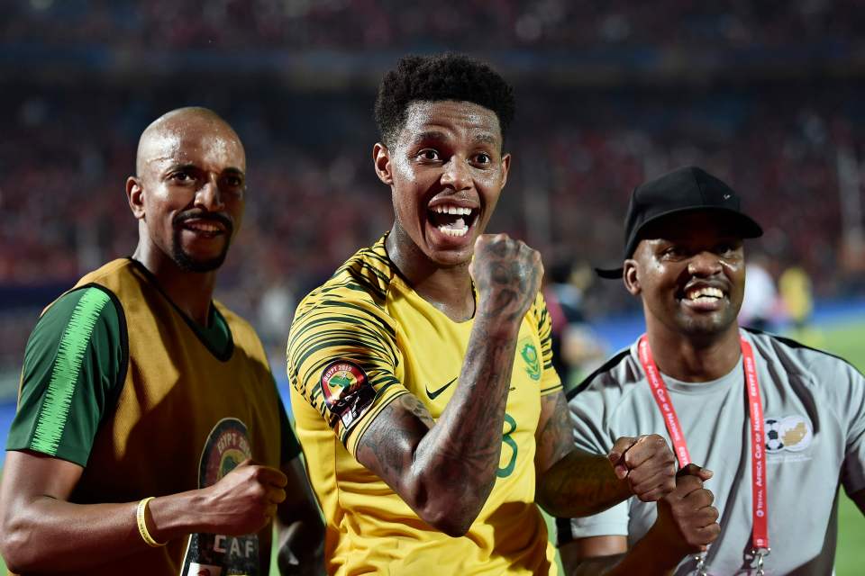  South Africa celebrated an unexpected triumph