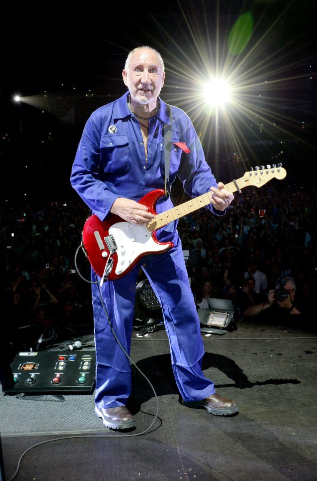 Pete Townshend is a 'blues man' in his boiler suit