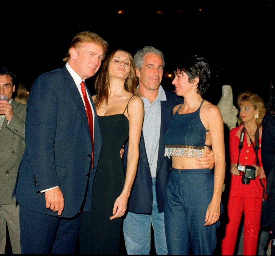  Epstein parties with Donald and Melania Trump and then-girlfriend Ghislaine Maxwell in 2000