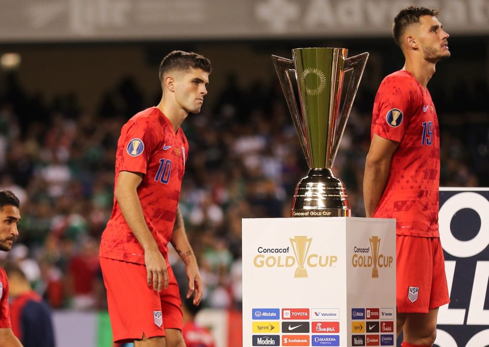  Christian Pulisic could only look on at the Gold Cup after Mexico claimed victory