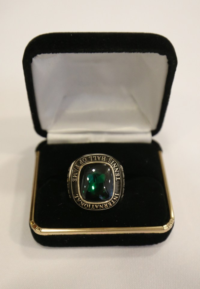  An International Tennis Hall of Fame ring forms part of the lot