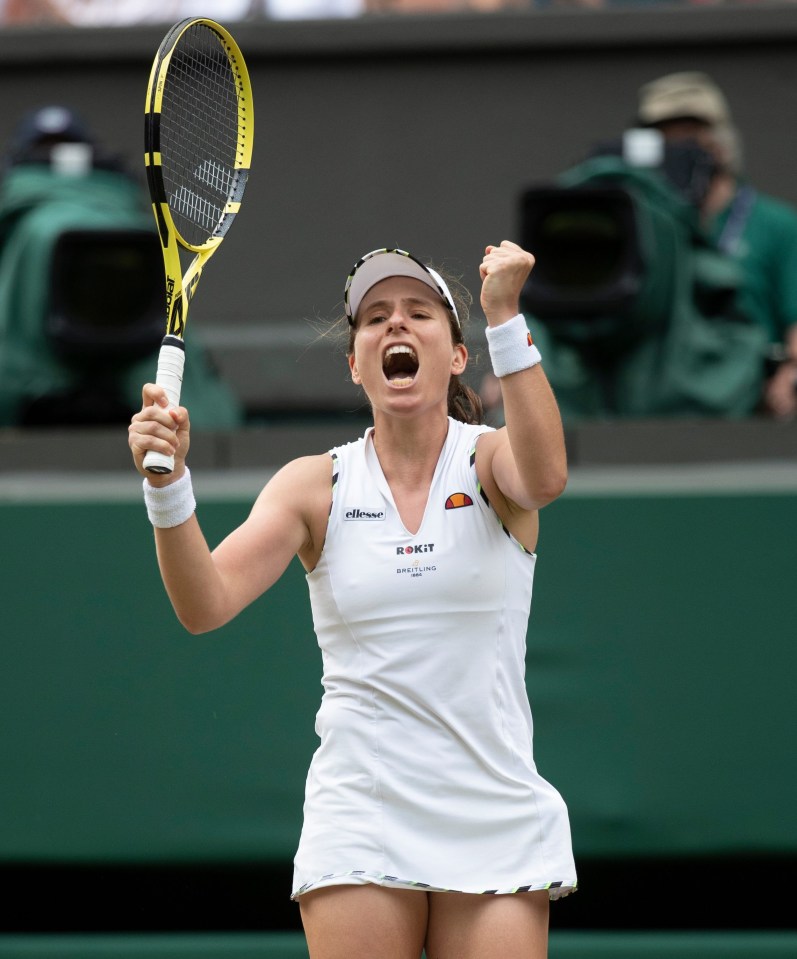 Jo Konta kept her Wimbledon dream alive after surviving an injury scare