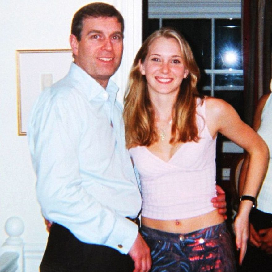  Prince Andrew pictured with Virgina Roberts aged 17 at socialite Ghislaine Maxwell's London townhouse in 2001