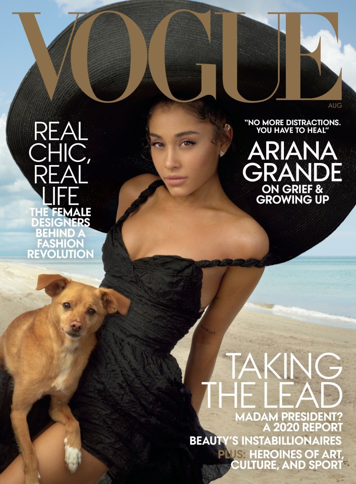  Ariana dazzles on the cover of next month's Vogue magazine