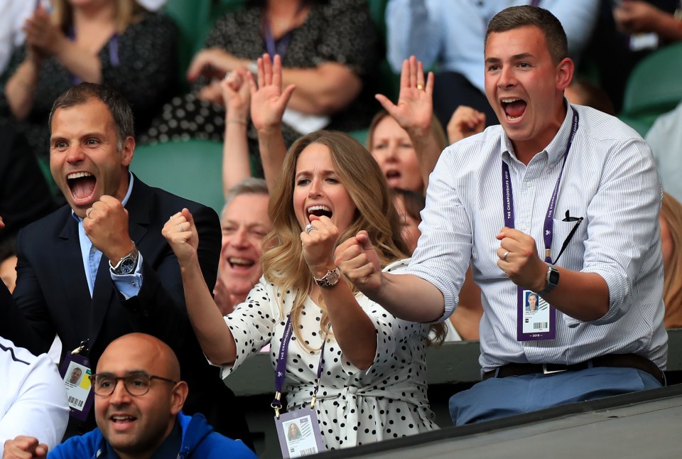 She looked pumped throughout the star pairing’s match