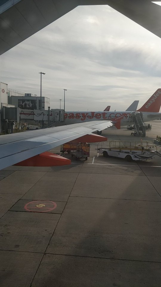 One passenger took this snap while their plane was grounded at Gatwick Airport during this even's travel disruption