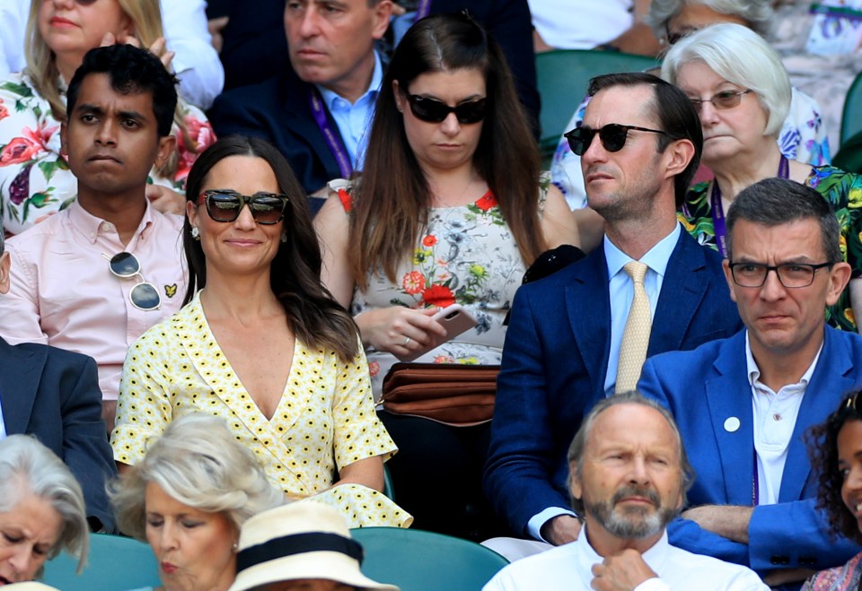  Kate Middleton's little sister made one of several appearances at Wimbledon with her hedge fund manager husband