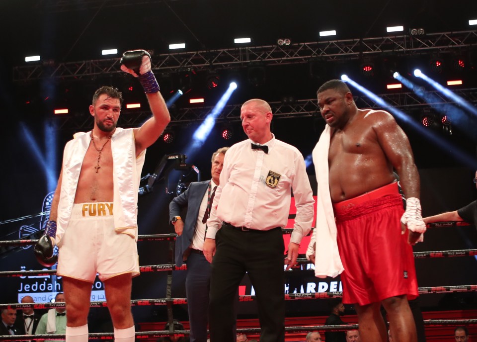  Hughie Fury won his fight against Samuel Peter - but it wasn't in the style he would have wanted