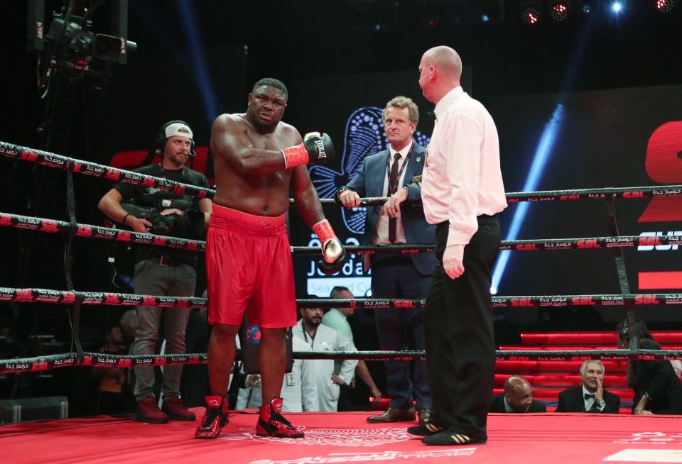 The Nigerian born boxer clearly didn’t want to continue to carry on the brawl