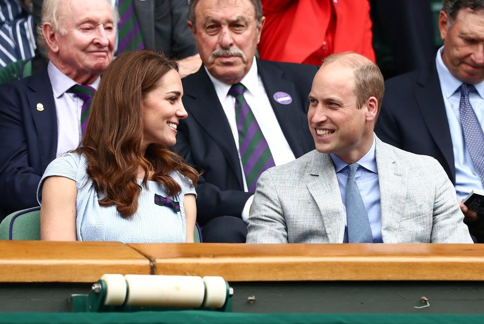  The Duke and Duchess of Cambridge grinned in the Royal Box