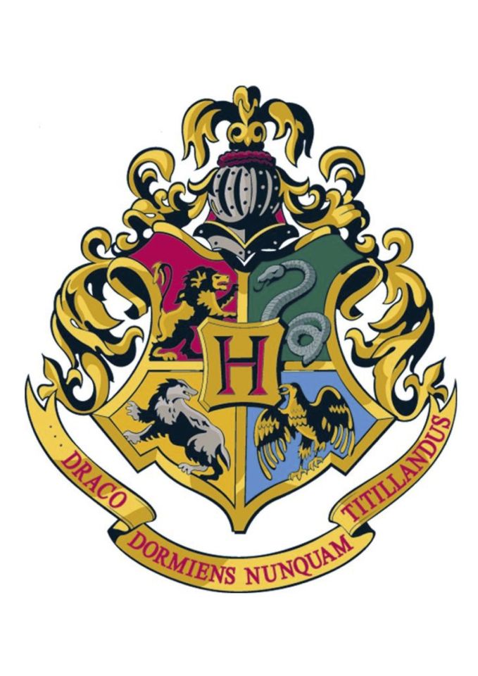  It features four different coloured stones representing the four Hogwarts houses