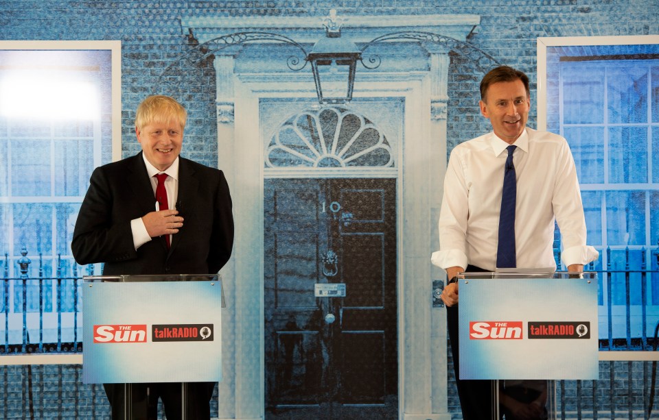 Hunt v Boris The Final Showdown at The Sun's HQ in London