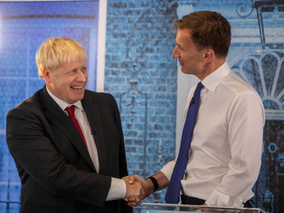  Boris Johnson, left, is favourite ahead of Jeremy Hunt