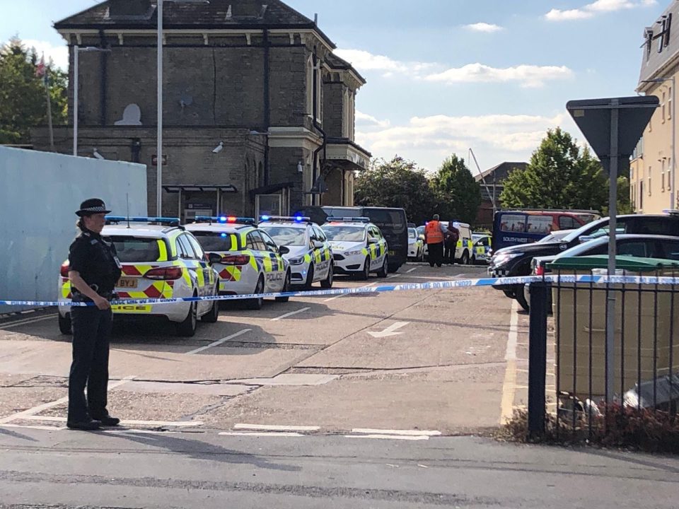  Emergency services rushed to Chertsey station but the teenager was pronounced dead at the scene