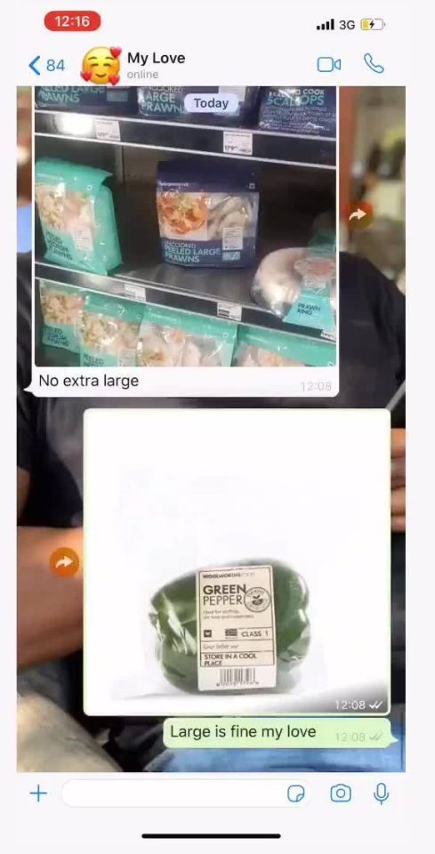  Lerato even had to show her boyfriend what a pepper looked like while he took photos of the supermarket shelves for reassurance