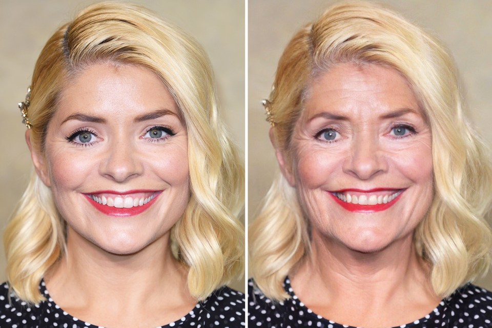  It applies several changes to the face, including wrinkles and facial sagging