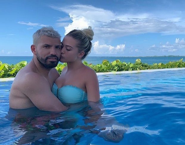 Sergio Aguero is making the most of the remainder of his holidays as he soaks up the sun in the Bahamas