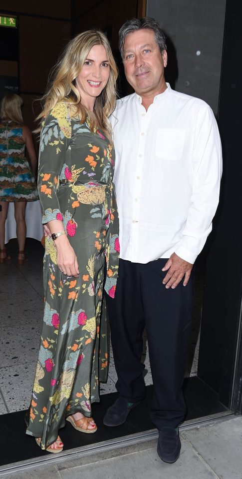  John Torode and Lisa Faulkner looked loved up