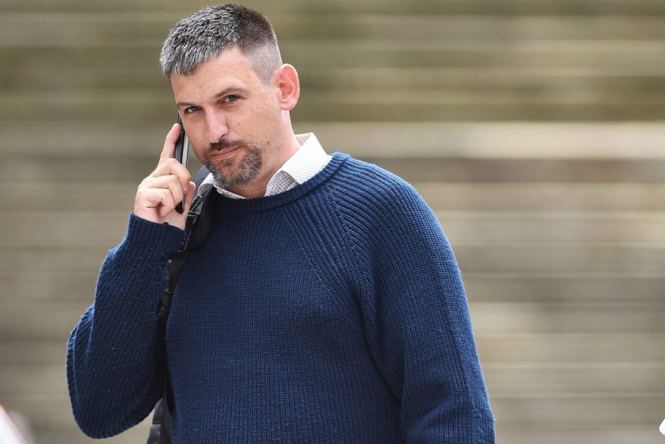  Lucy McHugh's dad Andy McHugh outside court