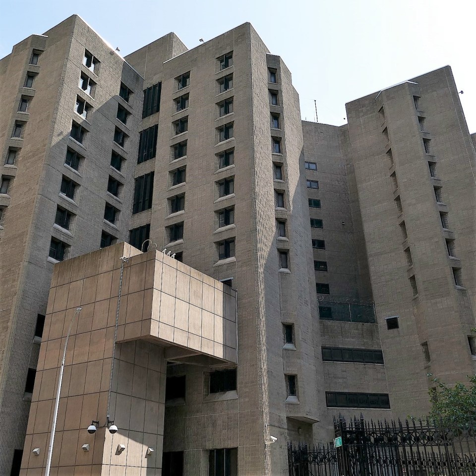 Epstein was being held at the Metropolitan Correctional Center in New York ahead of his trial