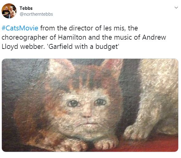  A viewer likened the computer-generated characters to a medieval depiction of a cat - and described the movie as 'Garfield with a budget'