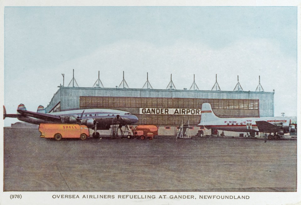  Gander Airport, pictured in 1929, was once the biggest in the world