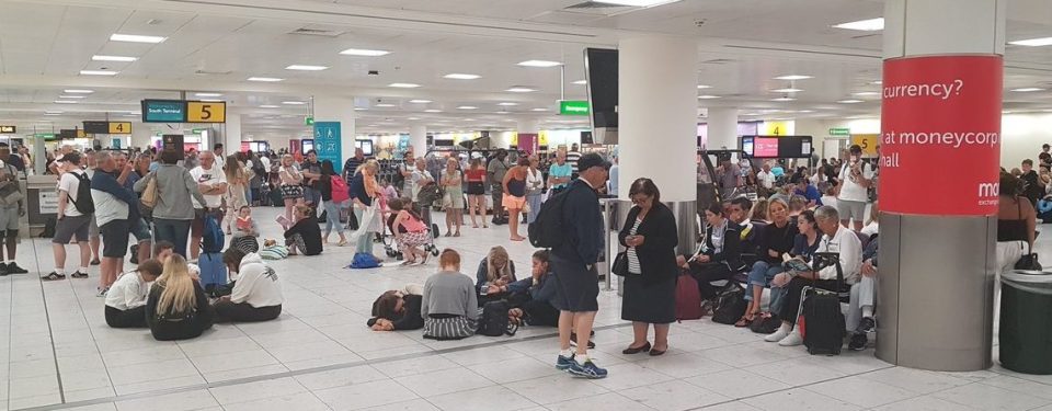 Holidaymakers were left waiting into the early hours