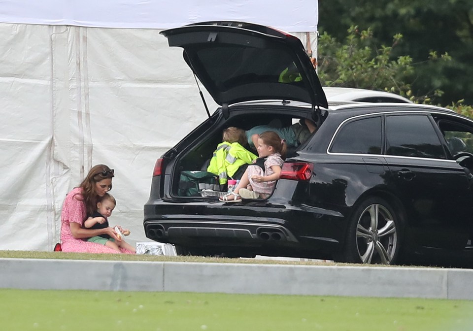  The family were seen at the polo before jetting off on a break to Mustique this summer