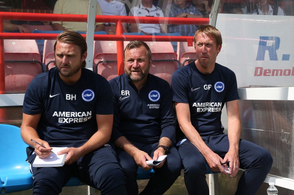  Hamberg (left) and Reid (centre) have joined Potter on the South Coast