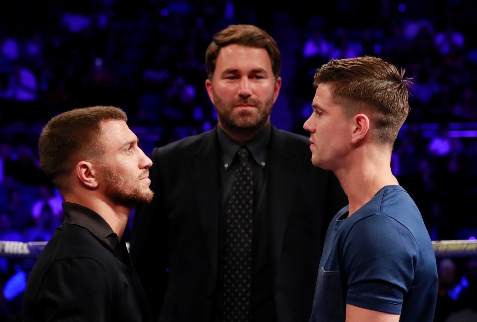  The pair came face to face before Dillian Whyte faced Oscar Rivas at the O2 Arena