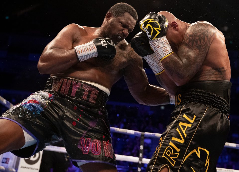  Whyte was reportedly found with two illegal substances in his system before his win over Oscar Rivas - but the fight was allowed to continue