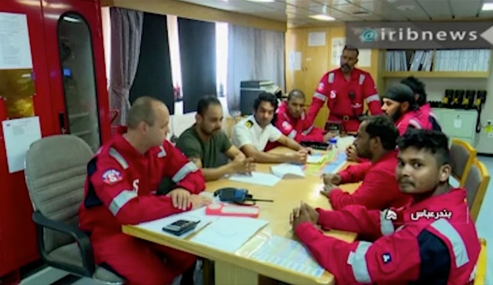  The crew of seized British ship Stena Impero